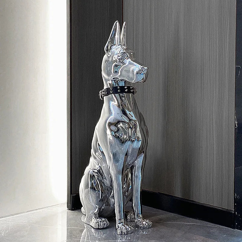 SENTINEL GUARD | Floor Sculpture with Studded Collar
