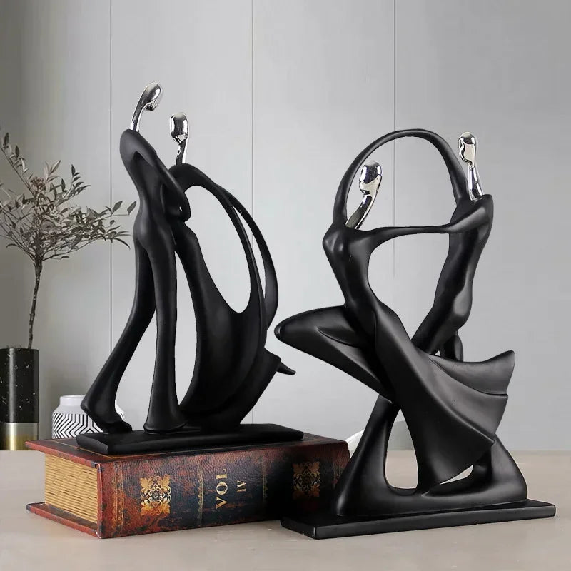 Dancing Couple Resin Sculpture
