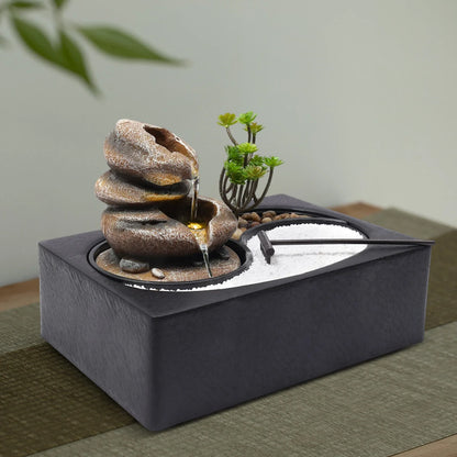 ZenCascade™ LED Tabletop Water Fountain