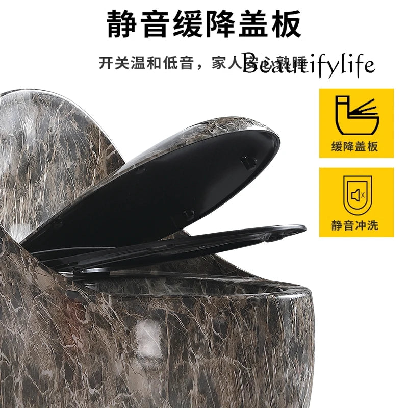 Luxury Egg-Shaped One-Piece Toilet