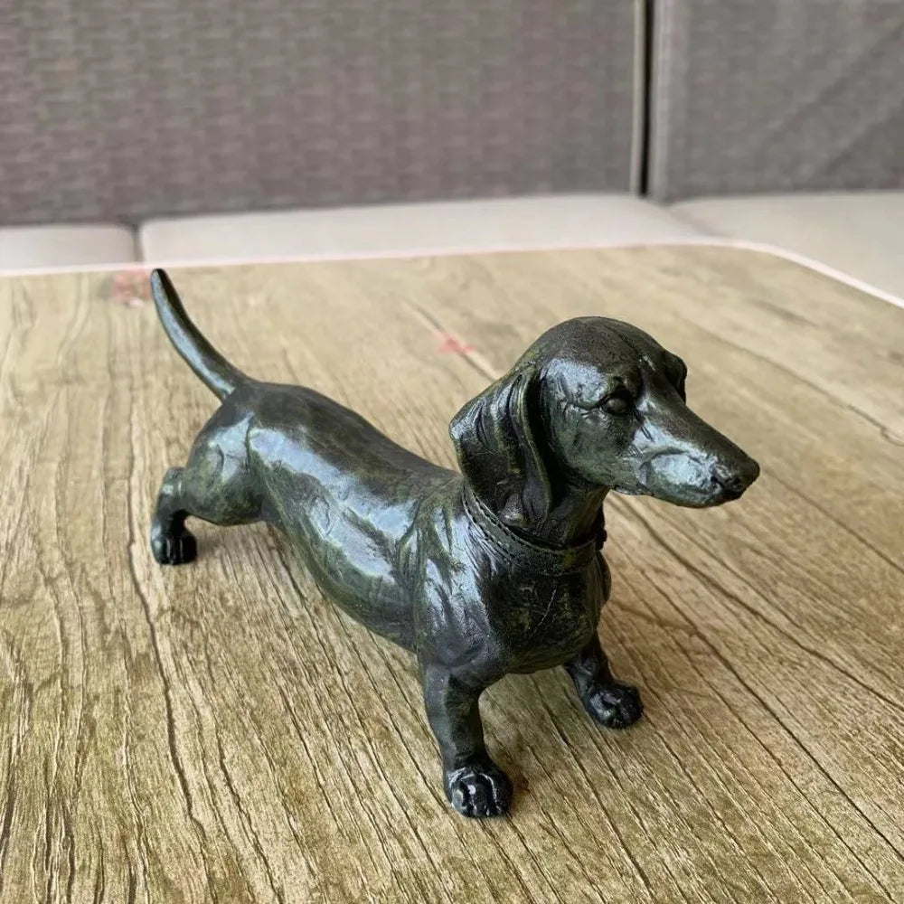 Standing Black Dachshund Figurine