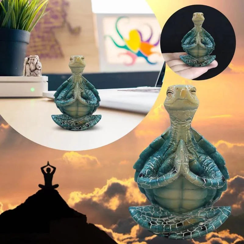 Meditating Sea Turtle Figurine