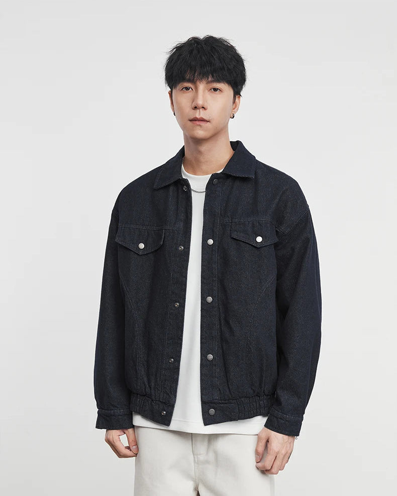 Washed Denim Work Jacket