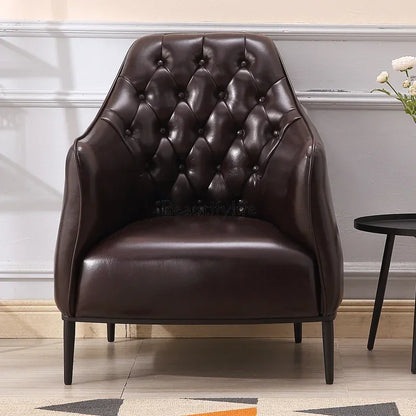 Diamond-Tufted Accent Chair