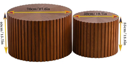 Wave-Edged Walnut Coffee Table