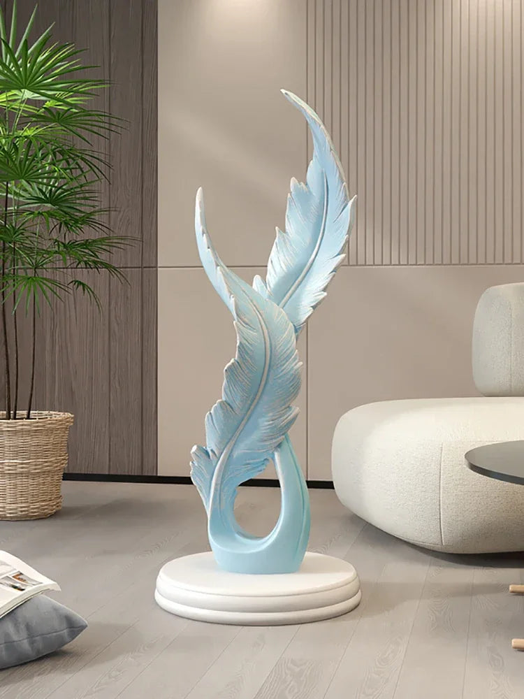 Luminous Ascent Feather Sculpture