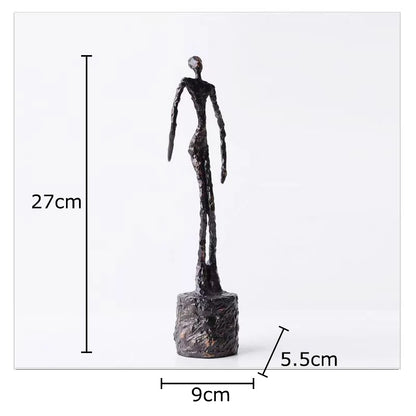 The Expression - Twisted Dancer Sculpture in Modern Metal