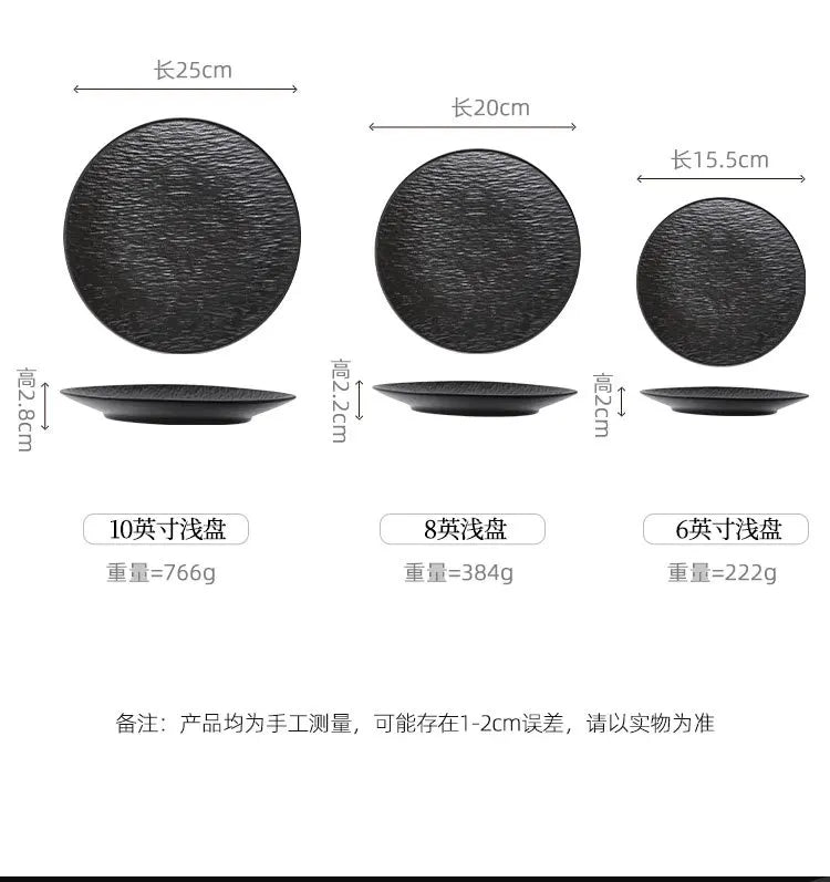 Noir™ Ceramic Serving Plate Collection