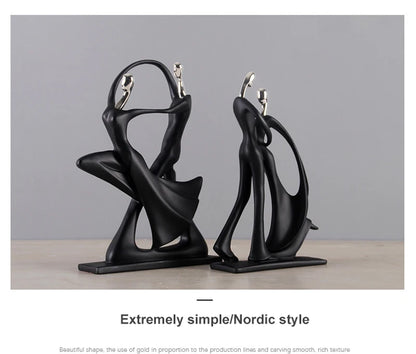 Dancing Couple Resin Sculpture