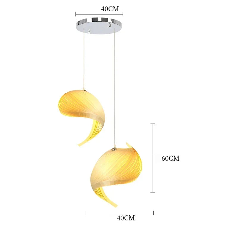 The Marea - Shell-Inspired Pendant Light in Natural Materials