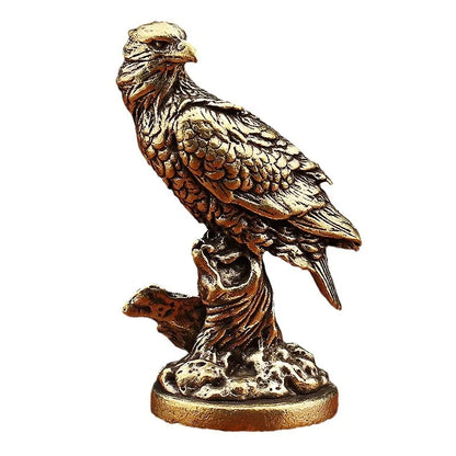 Miniature Brass Eagle Sculpture