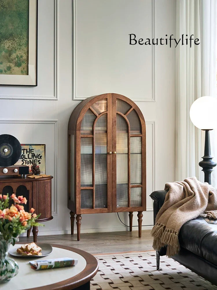 Château - French Medieval Display Cabinet in Ash Wood