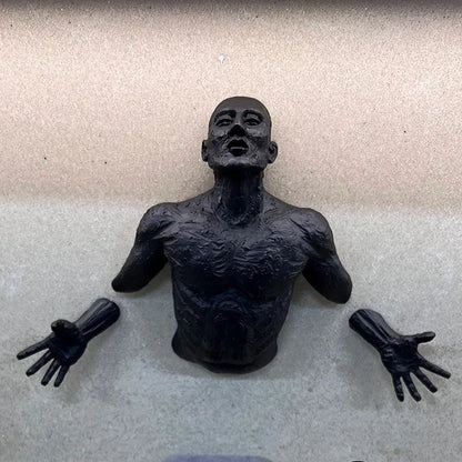 The Breakout™ - 3D Wall Figure Sculpture in Copper Finish Resin