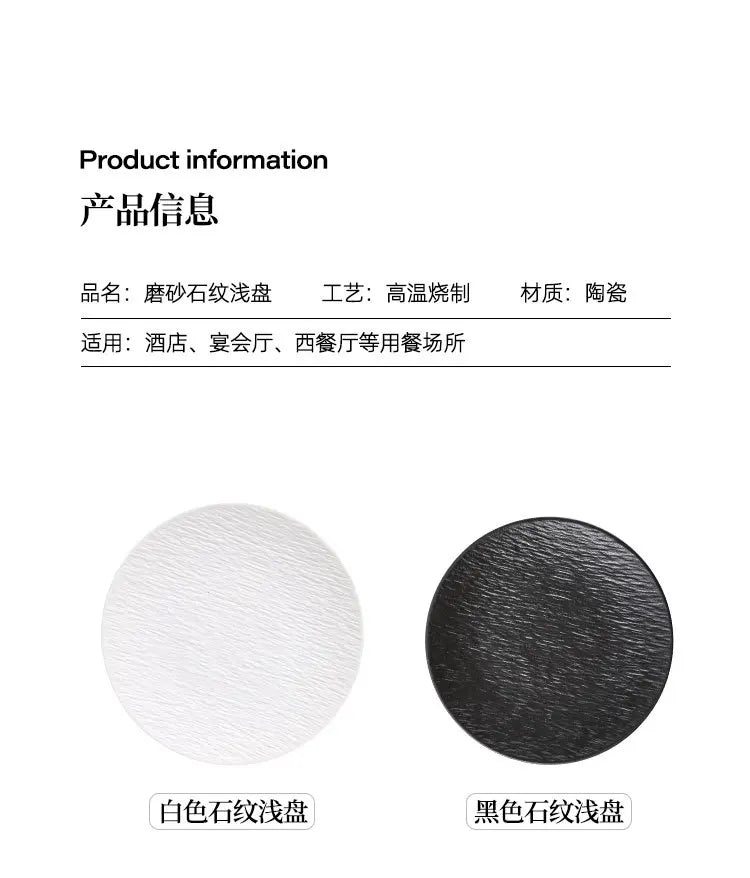 Noir™ Ceramic Serving Plate Collection