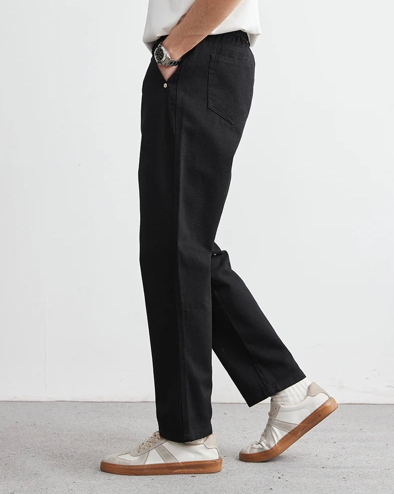 Cotton Wide-Leg Pants