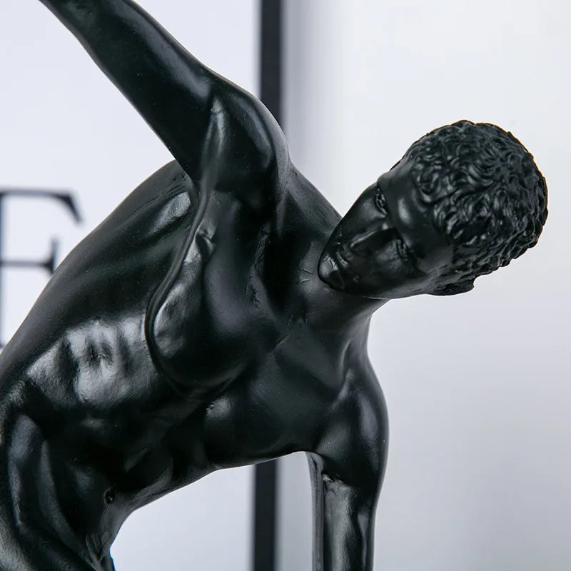 The Discobolus - Classical Greek Athlete Sculpture in Resin
