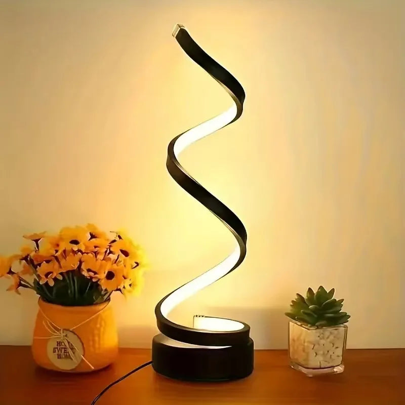 AuraFlex™ Spiral Table Lamp