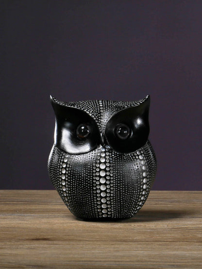 Dotwork Owl Figurine