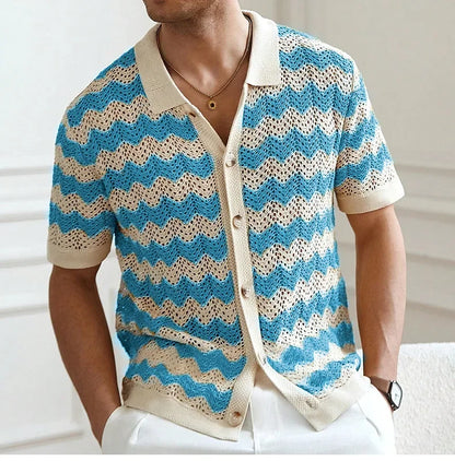 Coastal Mesh™ Knitted Cutout Shirt