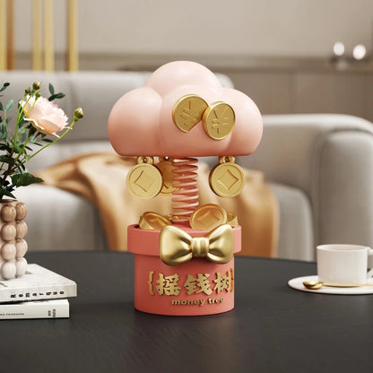 Sculpted Resin Money Tree Figurine