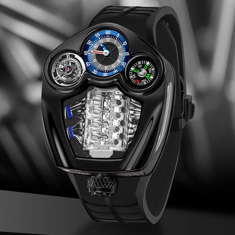 APEX MÉCANIQUE V12 SKULL WATCH