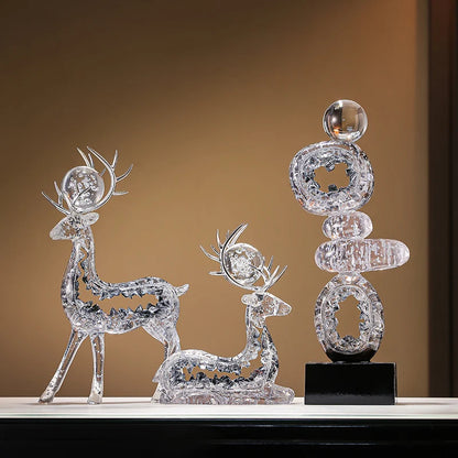 Stacked Totem Resin Sculpture