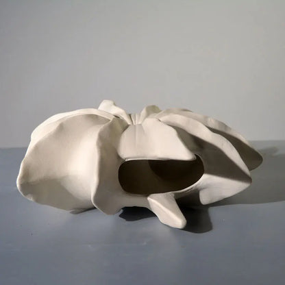 Abstract Ceramic Shell Vase