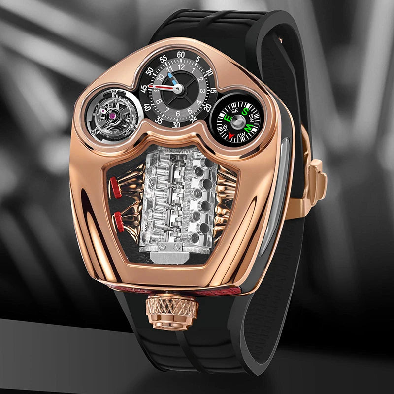 APEX MÉCANIQUE V12 SKULL WATCH