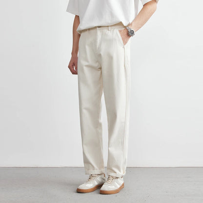 Cotton Wide-Leg Pants