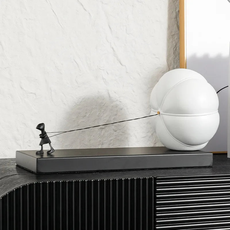 Pumpkin Figure Desktop Sculpture