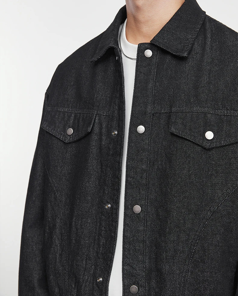 Washed Denim Work Jacket