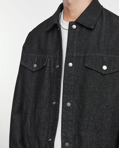 Washed Denim Work Jacket
