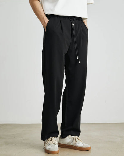 Japanese-Style Elastic Waist Pants