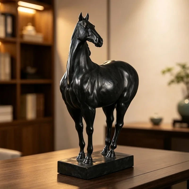 Retro Resin Horse Figurine