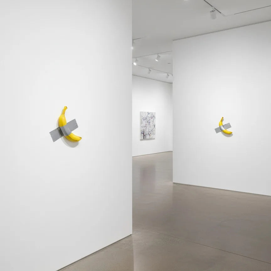 Taped Banana Wall Decor