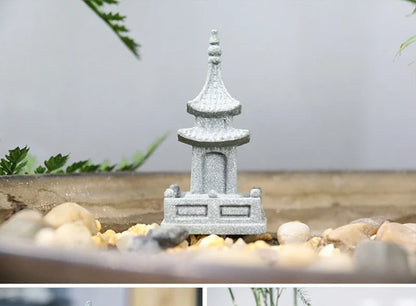 Miniature Sandstone Zen Garden Ornament