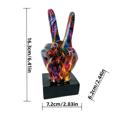 Peace Mode™ - Graffiti Hand Figurine
