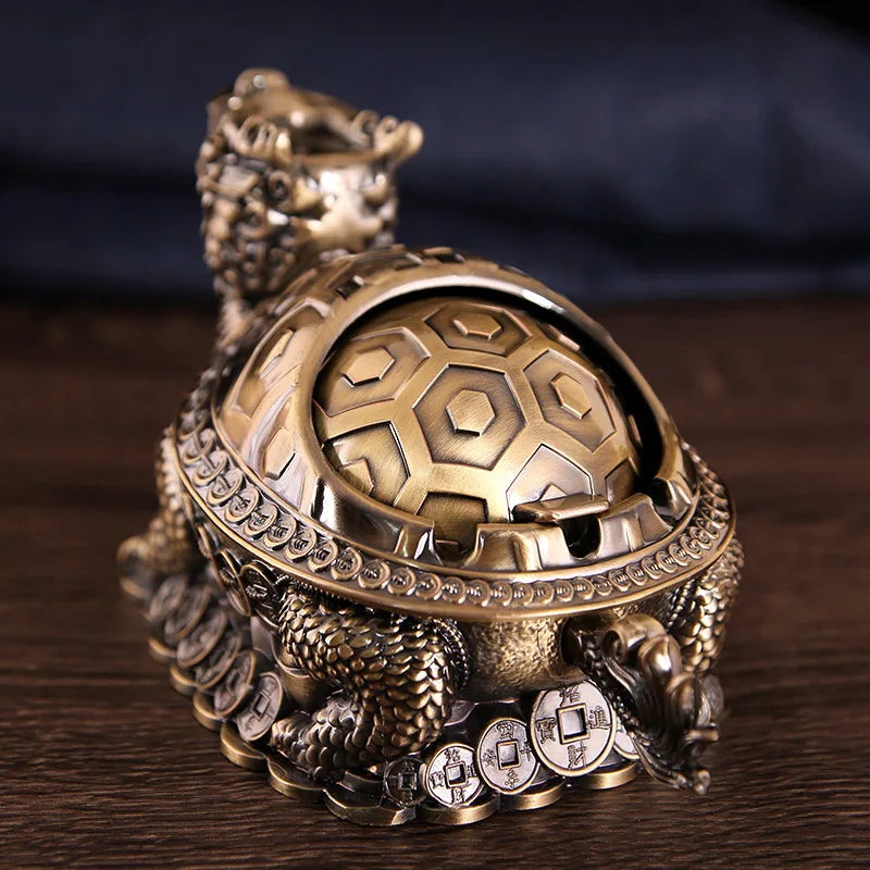 Dragon Turtle Lidded Ashtray