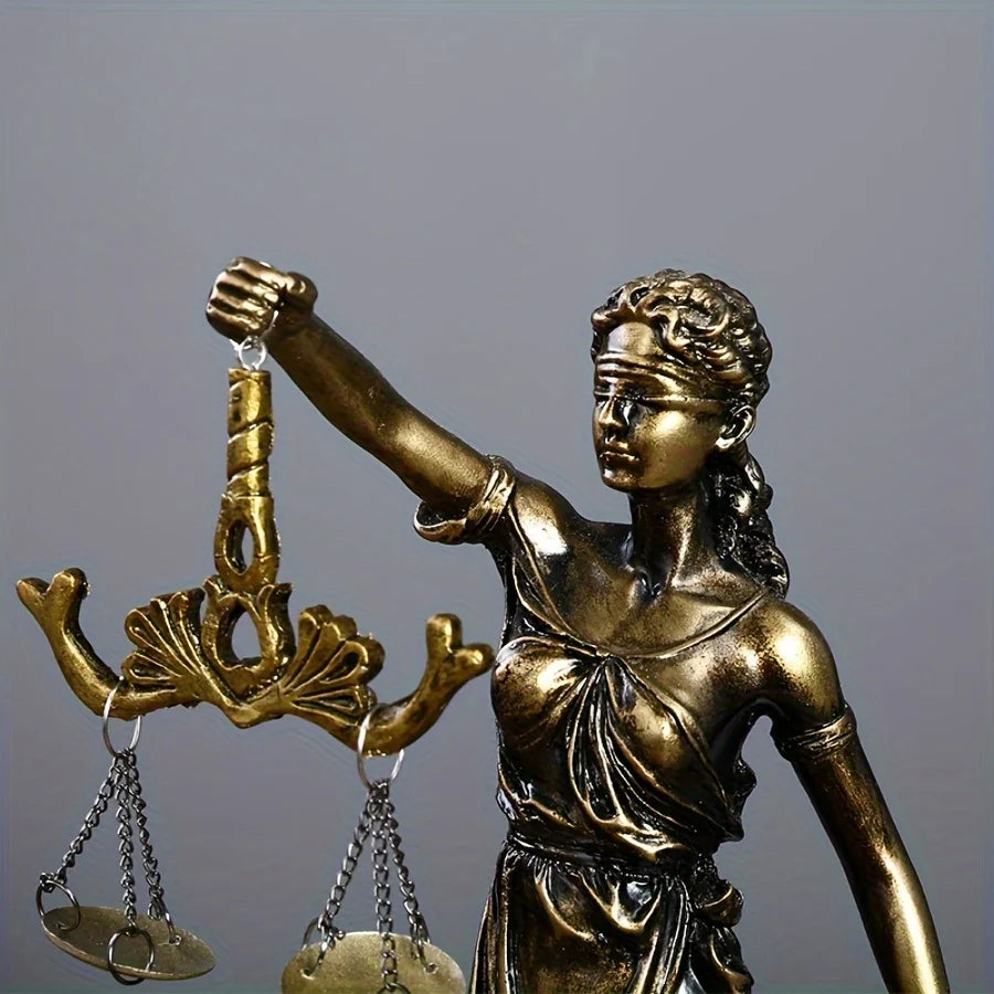 Lady Justice – Symbol of Law &amp; Balance Resin Figurine