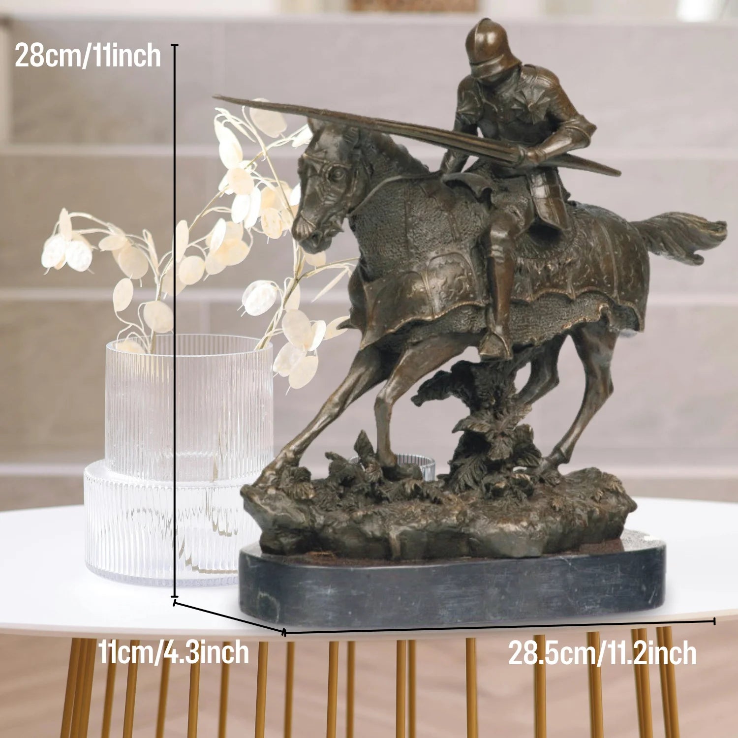 THE VALIANT CHARGE | Bronze Knight Sculpture