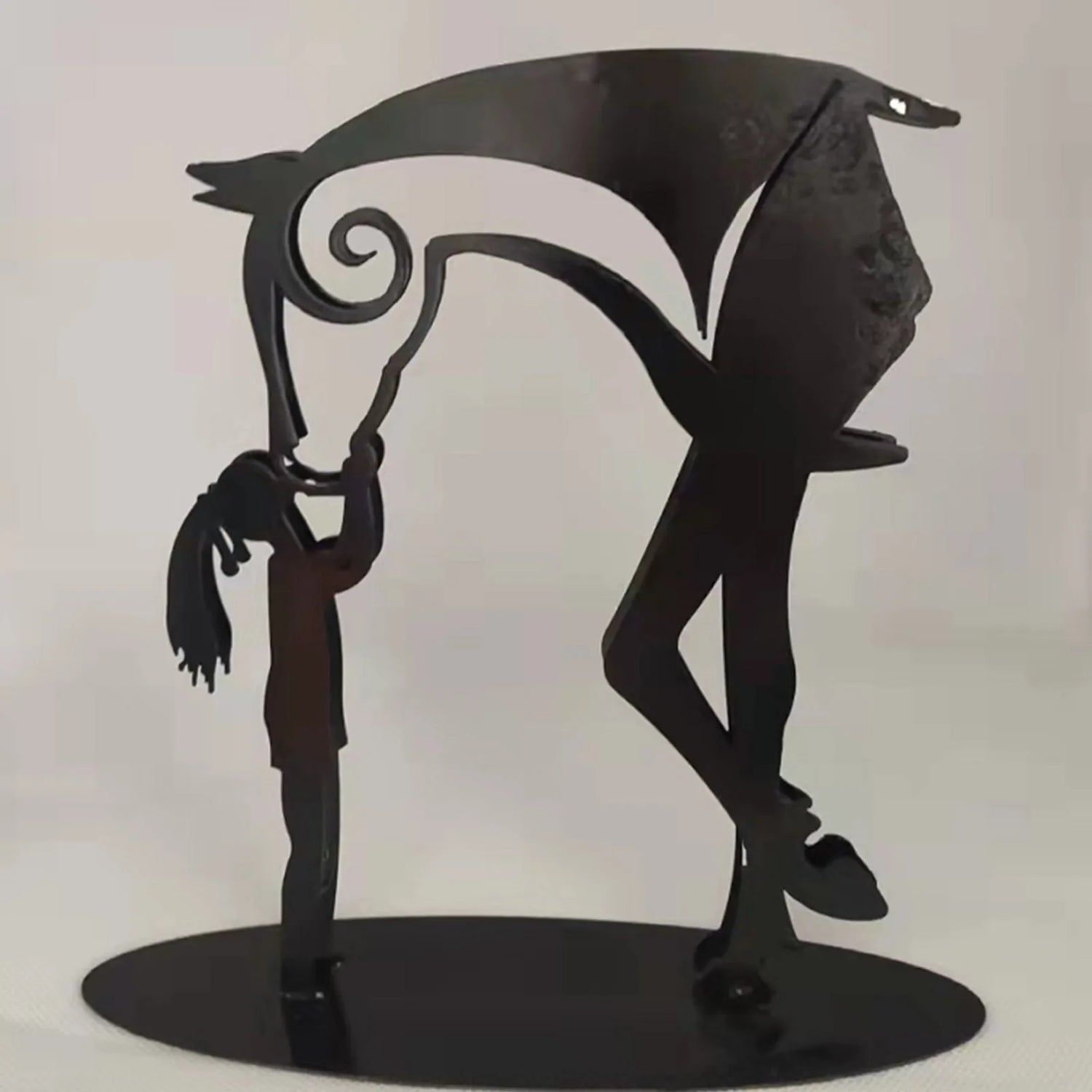 Sacred Bond - Hand-Forged Horse &amp; Human Sculpture