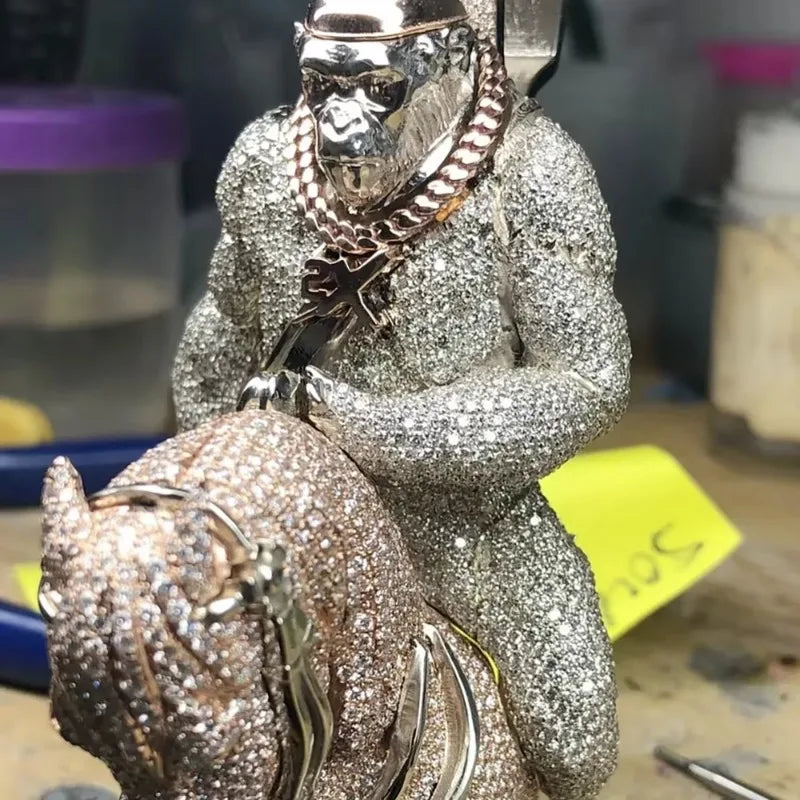 Iced Out King of the Jungle Pendant