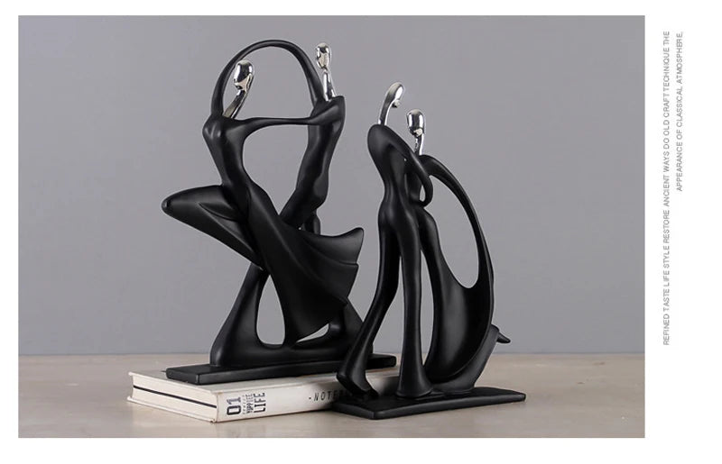 Dancing Couple Resin Sculpture