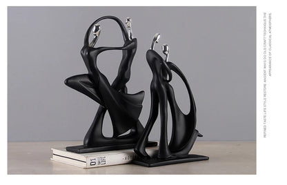Dancing Couple Resin Sculpture