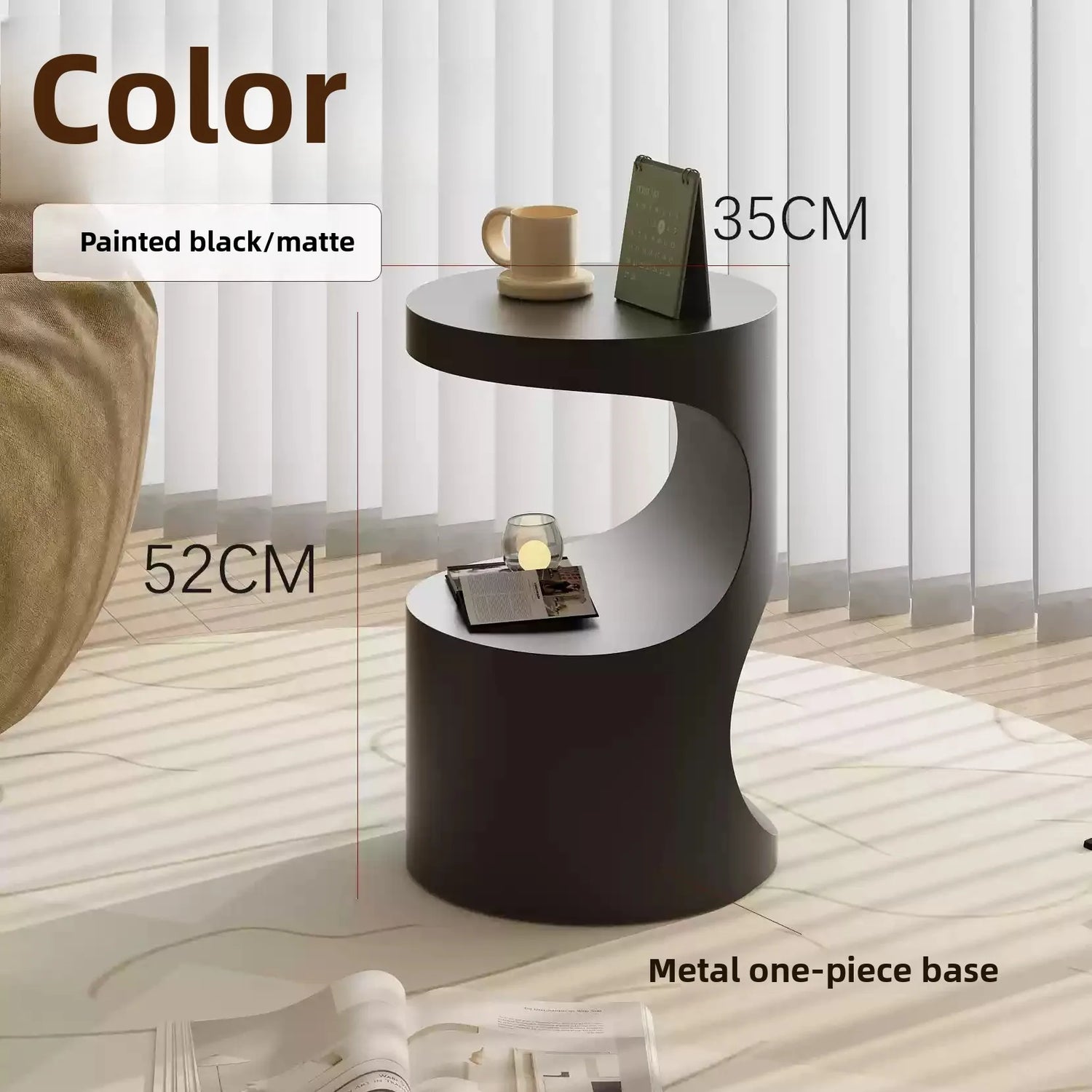 Zen Curve™ Terrazzo Side Table