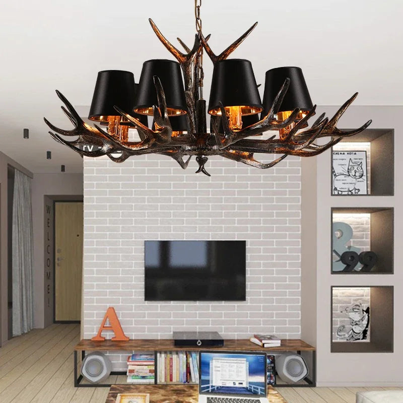 Resin Antler Chandelier