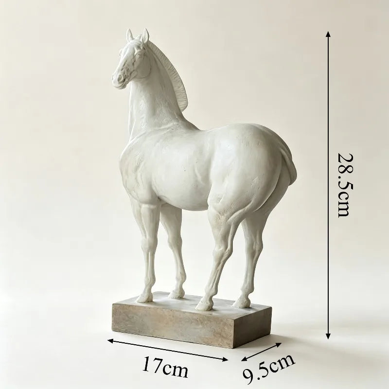 Retro Resin Horse Figurine