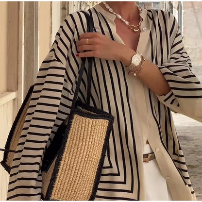 Riviera Stripe Relaxed Blouse