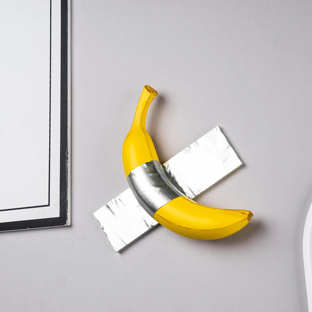 Taped Banana Wall Decor