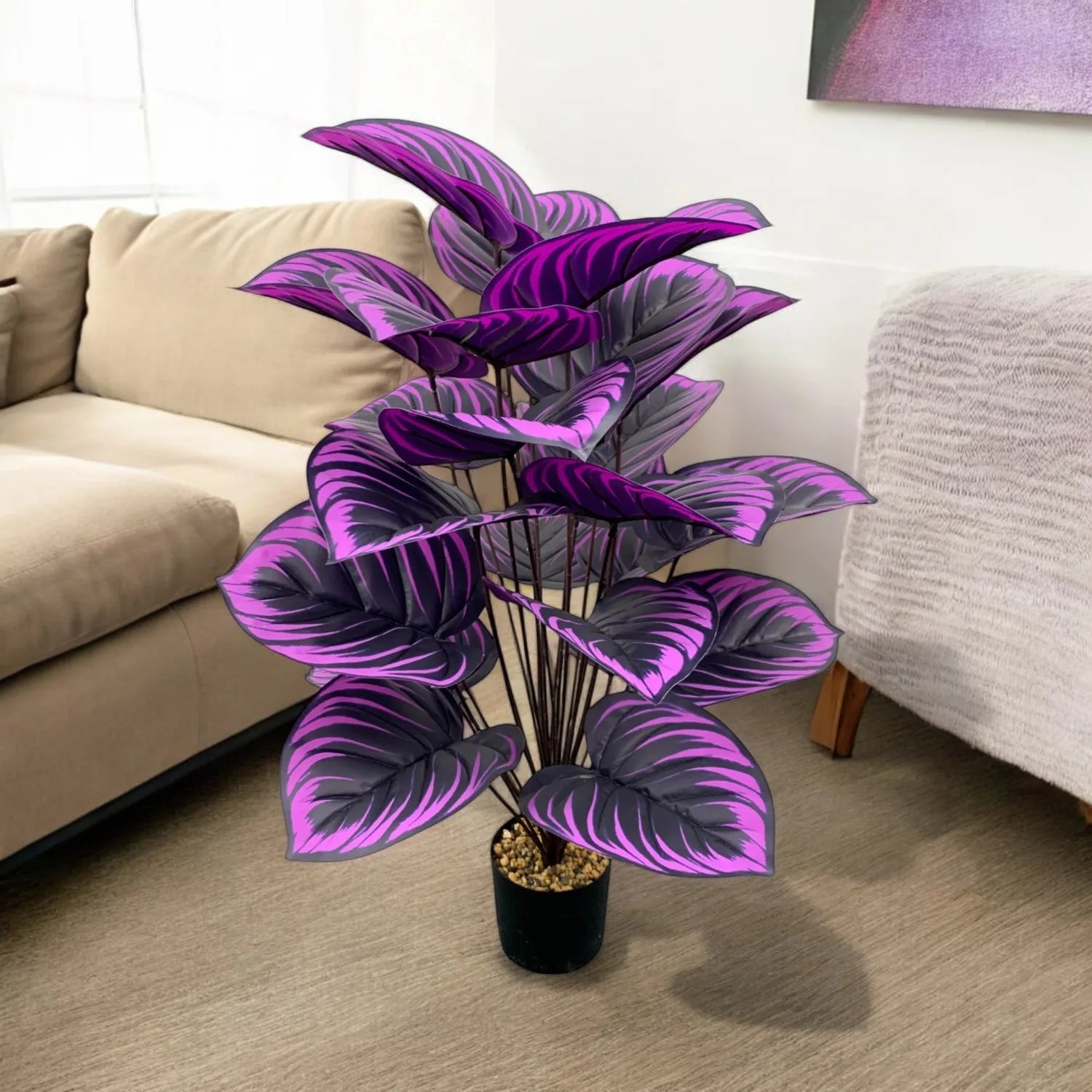 PURPLE TROPICAL FOLIAGE PLANT